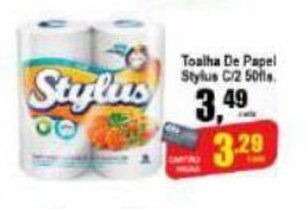 Higa's Supermercado Toalha De Papel Stylus c/2 50fls. oferta