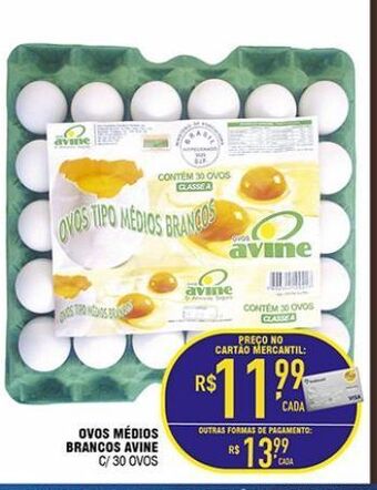 Mercantil Rodrigues Ovos médios brancos avine 30 un oferta