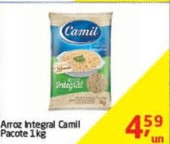 Tenda Atacado Arroz Integral Camil pacote 1kg oferta