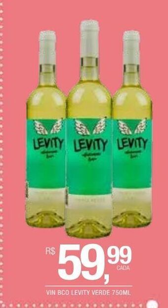 Vin bco levity verde 750ml