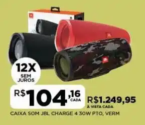 DB Supermercados Caixa amplificada jbl charge 4 oferta