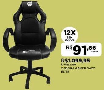DB Supermercados Cadeira gamer dazz elite oferta