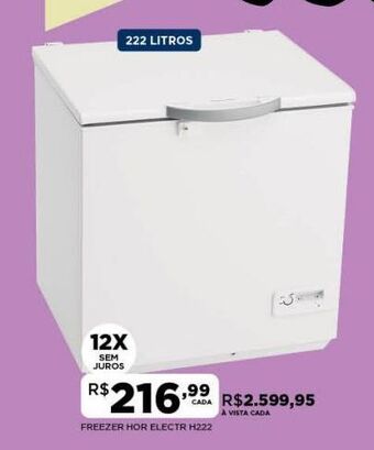 DB Supermercados Freezer hor electr h222 oferta