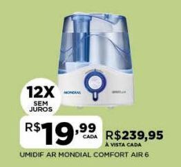 DB Supermercados Umidificador do ar mondial oferta