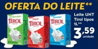Roldão Leite UHT Tirol tipos 1L oferta