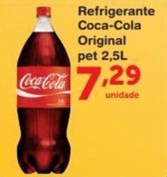 Roldão Refrigerante Coca-Cola Original pet 2.5L oferta