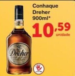 Roldão Conhaque Dreher 900ml oferta