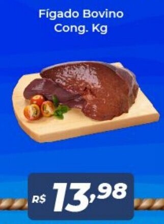 Atakarejo Figado Bovino Congelado 1kg oferta