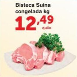 Roldão Bisteca Suina Congelada 1kg oferta