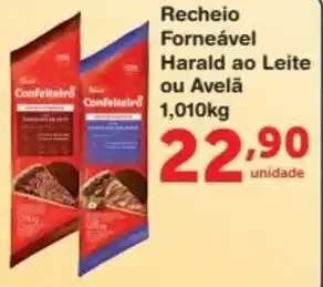 Roldão Recheio Forneavel Harald ao Leite ou Avela 1.010kg oferta