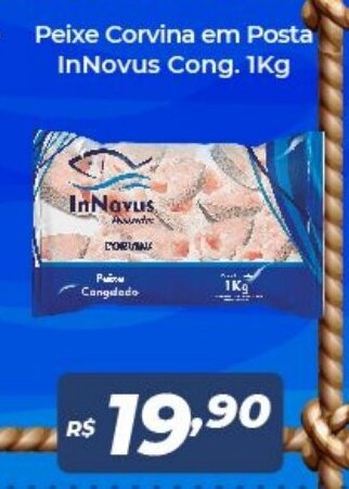 Peixe Corvina em Posta InNovus Cong. 1kg