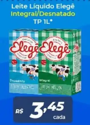 Atakarejo leite Liquido Elege Integral/ Desnatado Tp 1L oferta