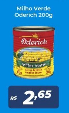 Atakarejo Milho verde Oderich 200g oferta