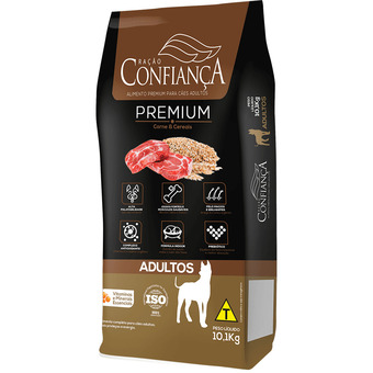 DB Supermercados Ração confiança cães adulto 10.1kg oferta