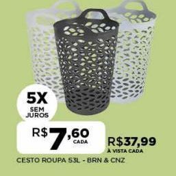 DB Supermercados Cesto roupa oferta