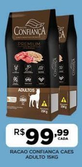 DB Supermercados Ração para cães confiança 15kg oferta