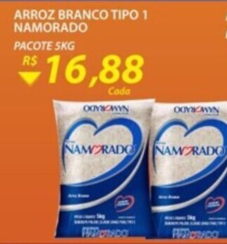 Assaí Atacadista Arroz Branco Tipo 1 Namorado pacote 5kg oferta