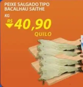 Assaí Atacadista Peixe Salgado tipo Bacalhau Saithe 1kg oferta