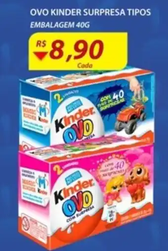 Assaí Atacadista Ovo Kinder Supresa Tipos 40g oferta