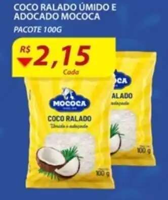 Coco Ralado Umido e Adocado Mococa 100g