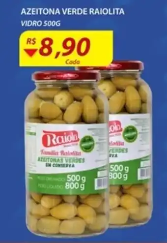 Azeitona Verde Raiolita 500g