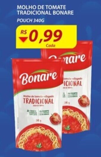 Molho de Tomate Tradicional Bonare 340g