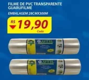 Filme de PVC Transparente Guarufilme