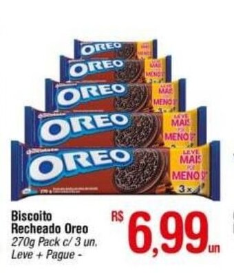 Fort Atacadista Biscoito Recheado Oreo 270g oferta