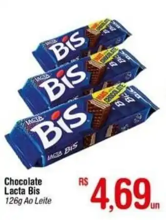 Fort Atacadista Chocolate Lacta Bis 126g oferta