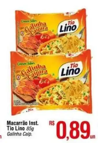 Fort Atacadista Macarrao Inst. Tio lino 85g oferta