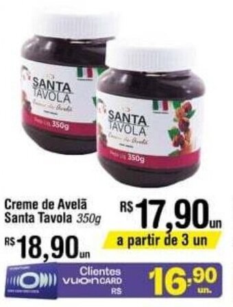 Fort Atacadista Creme de Avela Santa Tavola 350g oferta