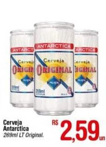 Fort Atacadista Cerveja Antarctica Lata 269ml oferta