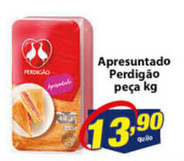 Vencedor Atacadista Apresuntado Perdigao peca 1kg oferta