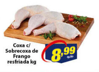 Vencedor Atacadista Coxa c/ Sobrecoxa de Frango Resfriada 1kg oferta