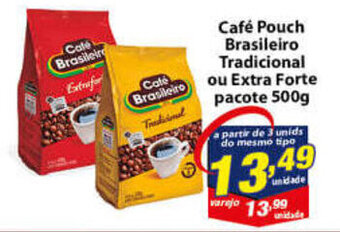 Vencedor Atacadista Cafe Pouch Brasileiro tradicional ou Extra Forte 500g oferta