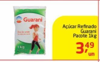 Tenda Atacado Açúcar refinado guarani 1kg oferta