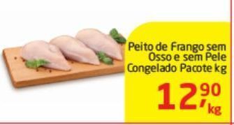 Tenda Atacado Peito de frango sem osso e sem pele congelado pacote kg oferta