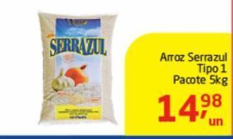 Tenda Atacado Arroz serrazul tipo 1 5kg oferta