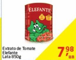 Tenda Atacado Extrato de tomate elefante 850g oferta