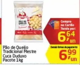 Tenda Atacado Pão de queijo tradicional mestre cuca duduxo 1kg oferta