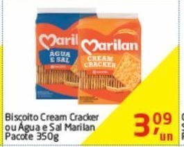 Tenda Atacado Biscoito cream cracker ou agua e sal marilan 350g oferta