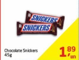 Tenda Atacado Chocolate snickers 45g oferta