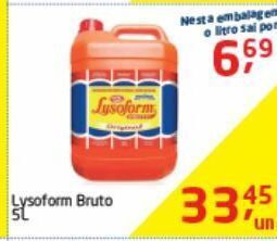 Tenda Atacado Desinfetante lysoform bruto 5l oferta