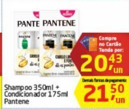 Tenda Atacado Shampoo 350ml+ condicionador 175ml pantene oferta