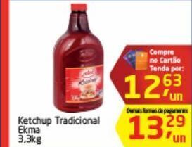 Tenda Atacado Ketchup ekma 3,3kg oferta