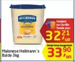 Tenda Atacado Maionese hellmann's bal 3 kg oferta
