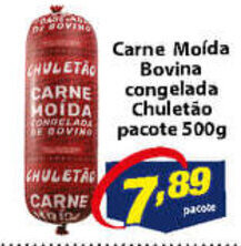 Vencedor Atacadista Carne Moida Bovina Congelada Chuletao pacote 500g oferta