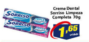 Vencedor Atacadista Creme Dental Sorriso Limpeza Completa 70g oferta