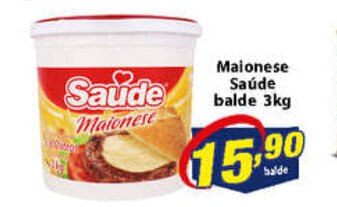 Vencedor Atacadista Maionese Saude balde 3kg oferta