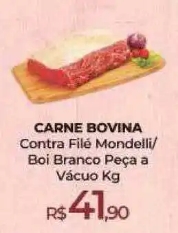 Peg Pese Carne Bovina Contra Filé Mondelli Boi Branco Peça A Vácuo 1kg oferta